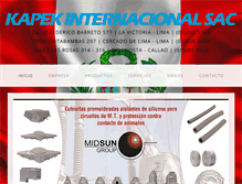 Tablet Screenshot of kapekinternacional.com